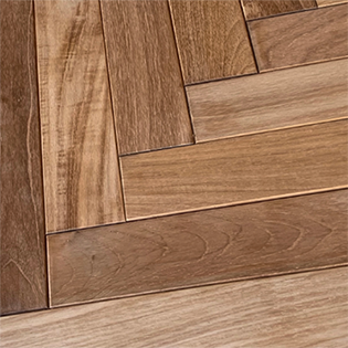 チーク　ヘリンボーン